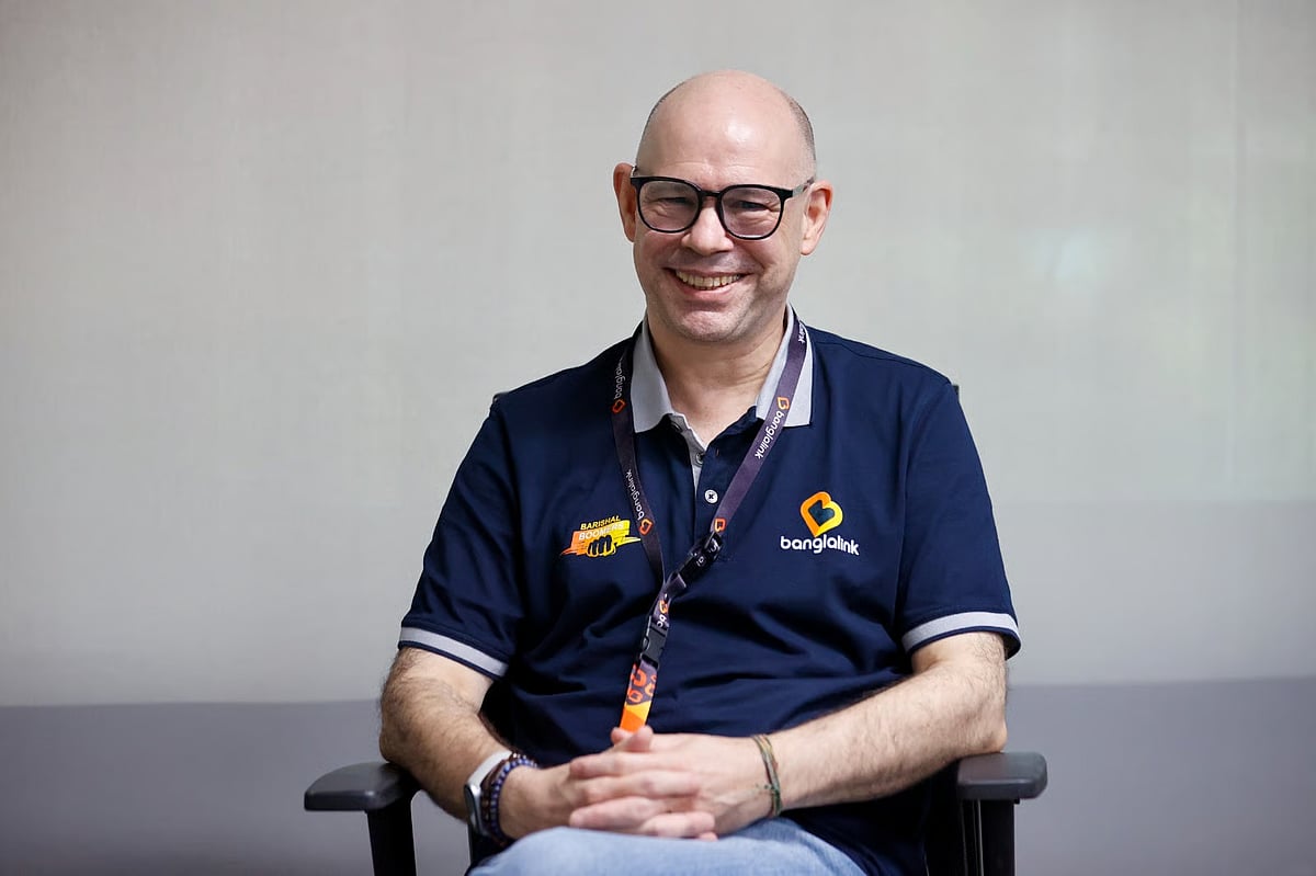 Banglalink Chief Executive Officer (CEO) Johan Buse. Recently at the Banglalink office in Gulshan.