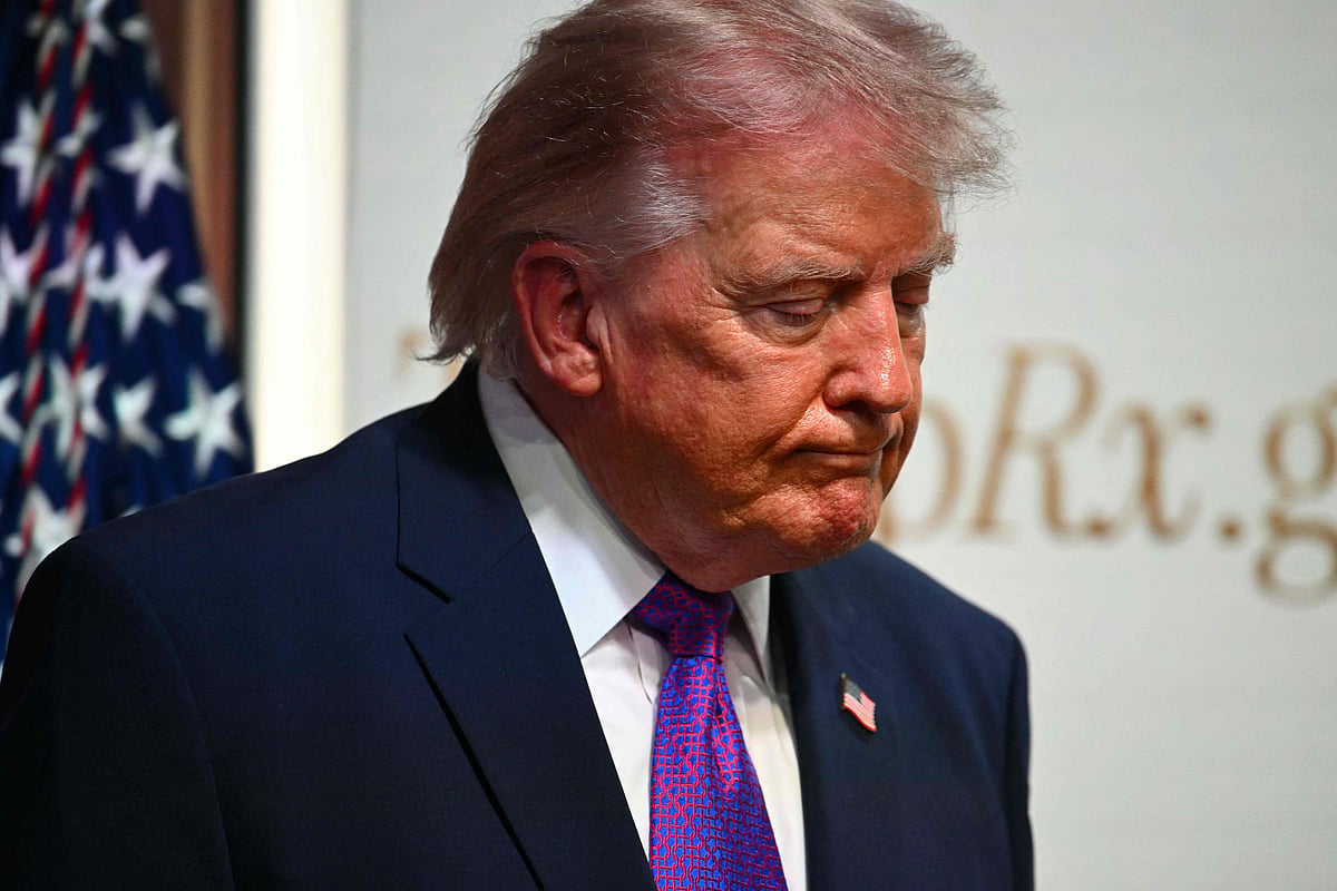 US President Donald Trump attends a healthcare affordability event in the South Court Auditorium of The White House in Washington, DC, on 18 May, 2026.