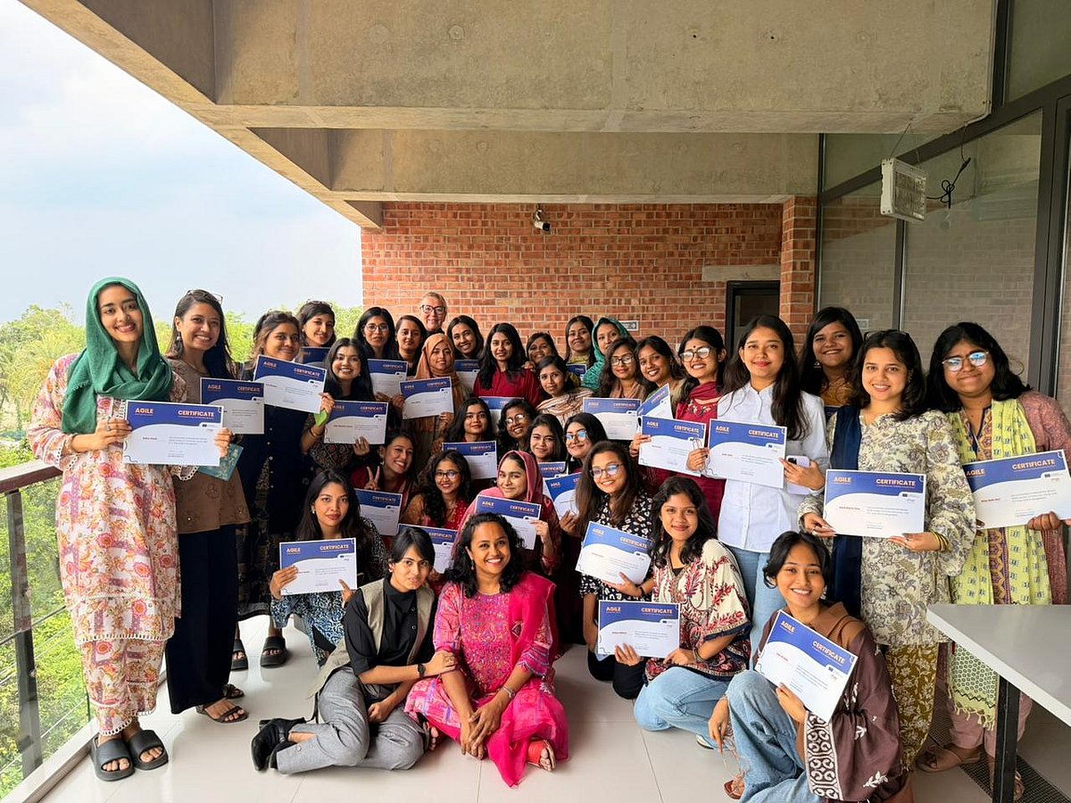 Participants at the three-day intensive leadership training programme designed to prepare the next generation of women media leaders.