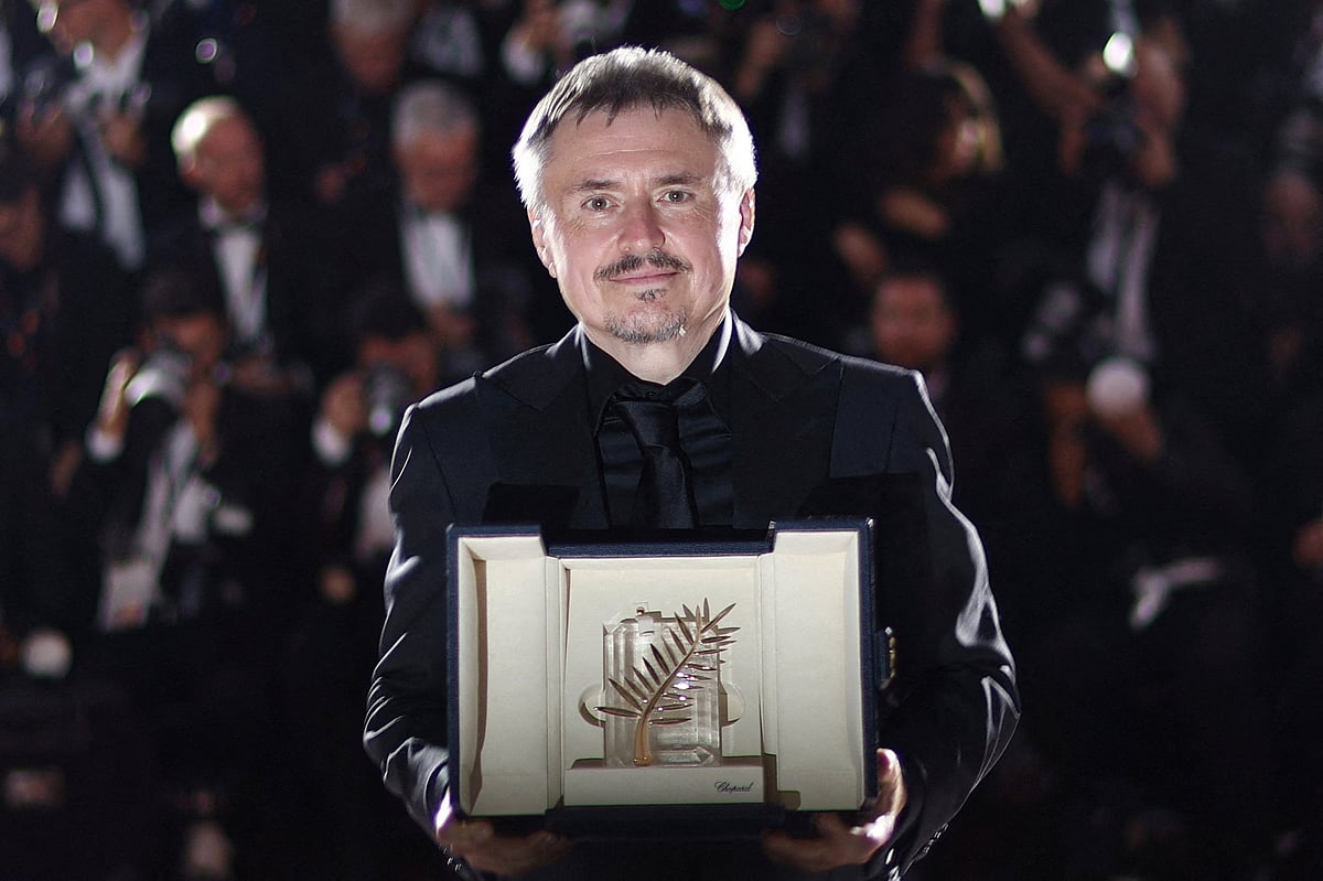 Director Cristian Mungiu, Palme d'Or award winner for the film "Fjord", poses during a photocall after the closing ceremony of the 79th Cannes Film Festival in Cannes, France, 23 May, 2026.