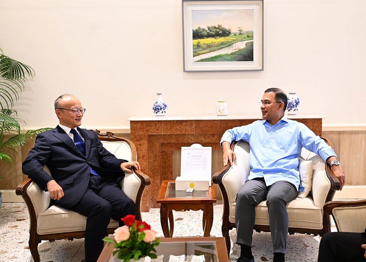 ADB President Masato Kanda paid a courtesy call on Prime Minister Tarique Rahman at the Prime Minister's Office in Tejgaon, Dhaka, on Monday morning