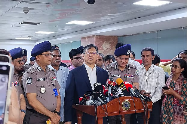 Home Minister Salahuddin Ahmed speaks about various government initiatives regarding highways, cattle markets, and the law-and-order situation