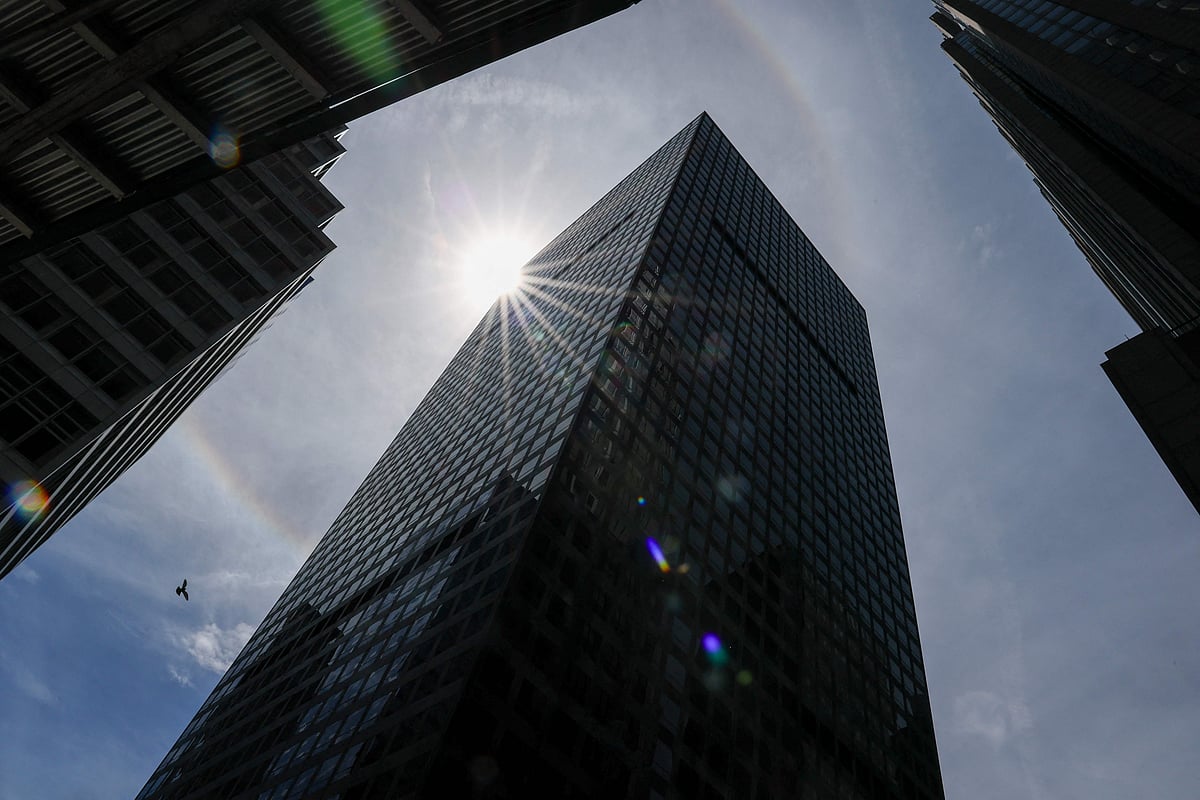 The office building housing the global headquarters of the human resources and financial services consulting firm Mercer is pictured in New York, on May 22, 2026. A trust fund set up to help a South Pacific nation gravely threatened by climate change has invested in coal mining, gas exploration and the world's largest crude oil refinery, an AFP investigation has revealed.