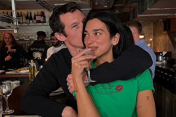 Dua Lipa and Callum Turner.