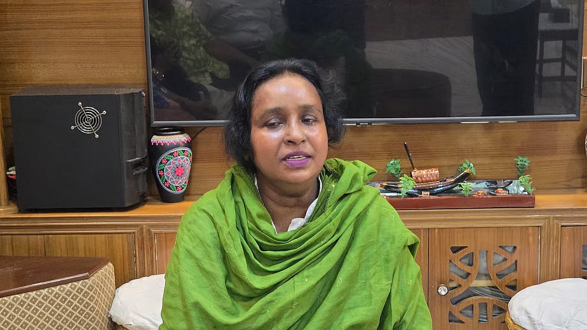 Former Narayanganj City Corporation Mayor Selina Hayat Ivy at her house at Deobhog, Narayanganj in the small hours of 4 June 2026