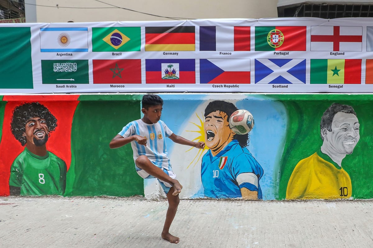 The love of football on Dhaka streets comes alive and kicking every four years