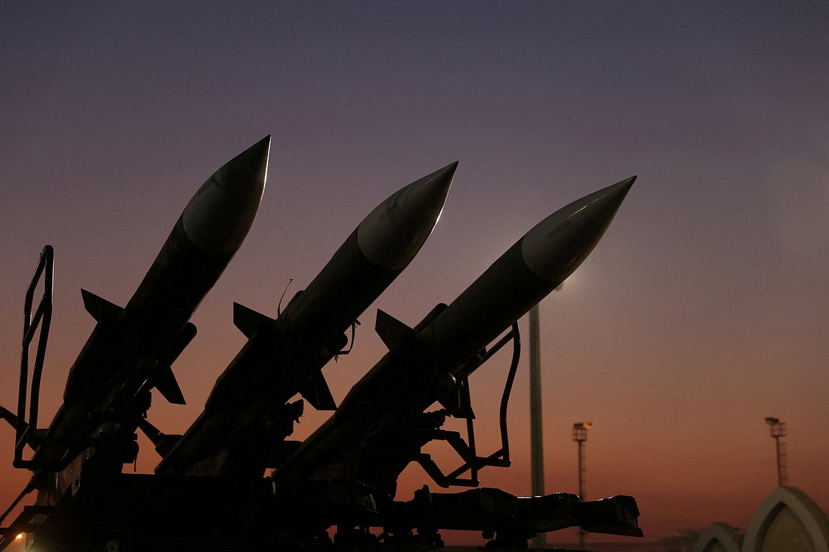 Iranian missiles are displayed at the Islamic Revolutionary Guard Corps(IRGC) Aerospace Force Museum in Tehran, Iran, 12 November, 2025.