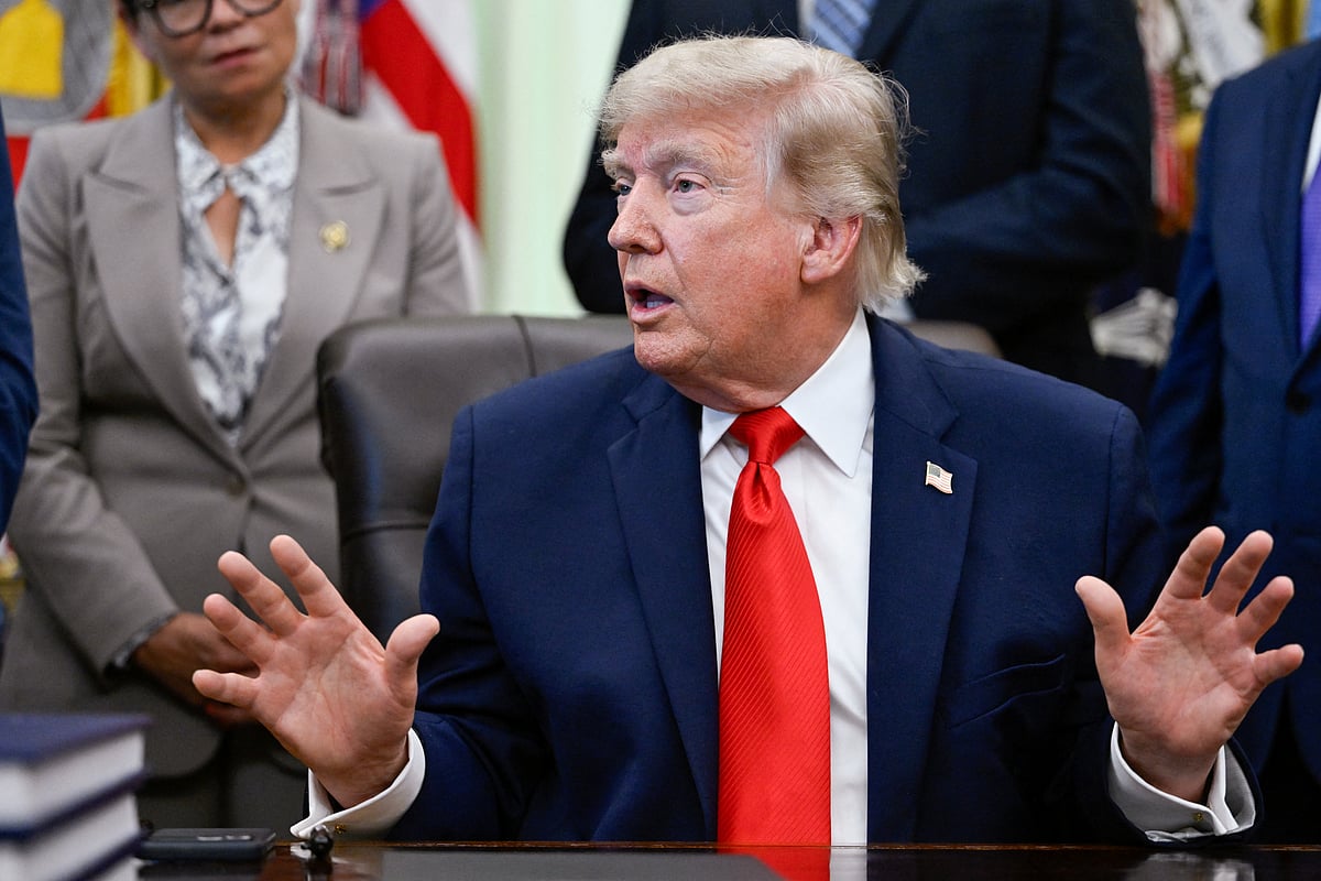 US President Donald Trump speaks in the Oval Office at the White House in Washington, DC, US, 11 June, 2026