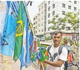 Dhaka Sees Recurring Flag Sales During World Cup