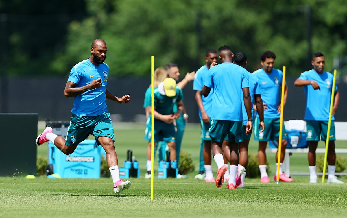 Brazil's Igor Thiago during training at Columbia Park Training Facility, Morristown, New Jersey, US, on 12 June, 2026