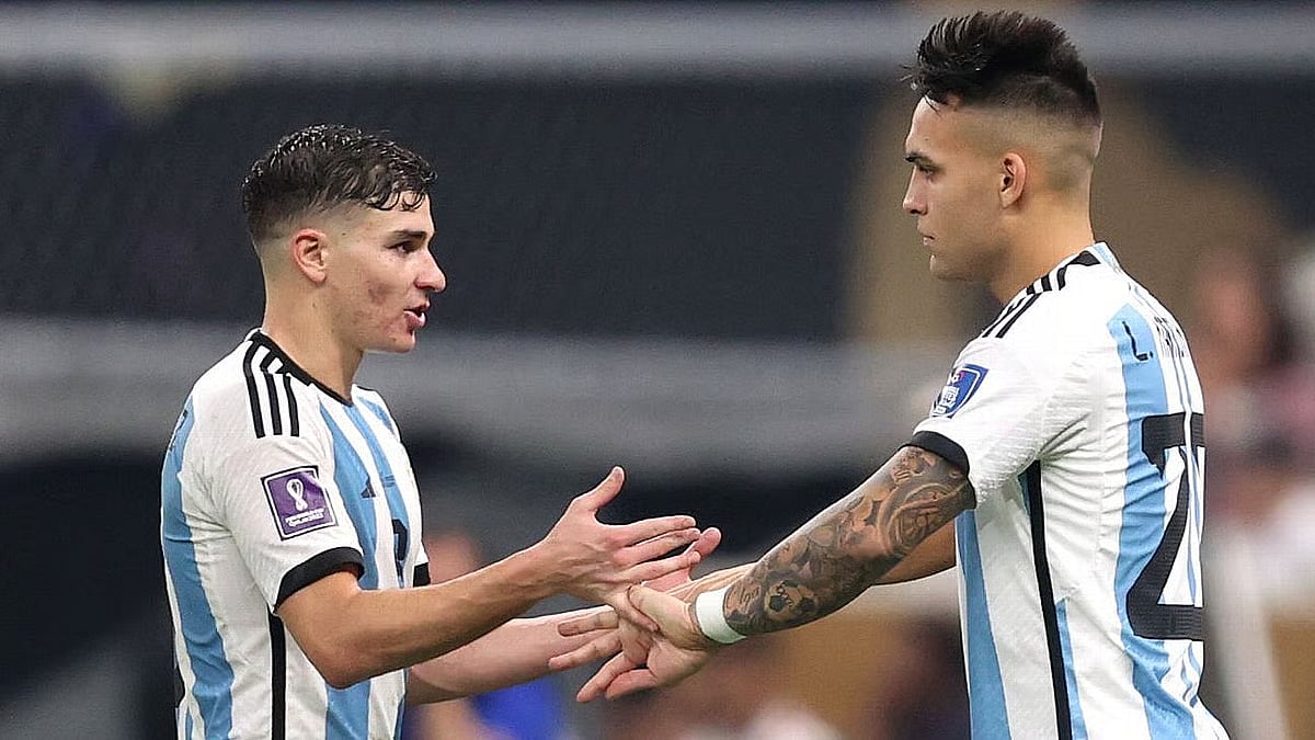 Lautaro Martinez and Julian Alvarez