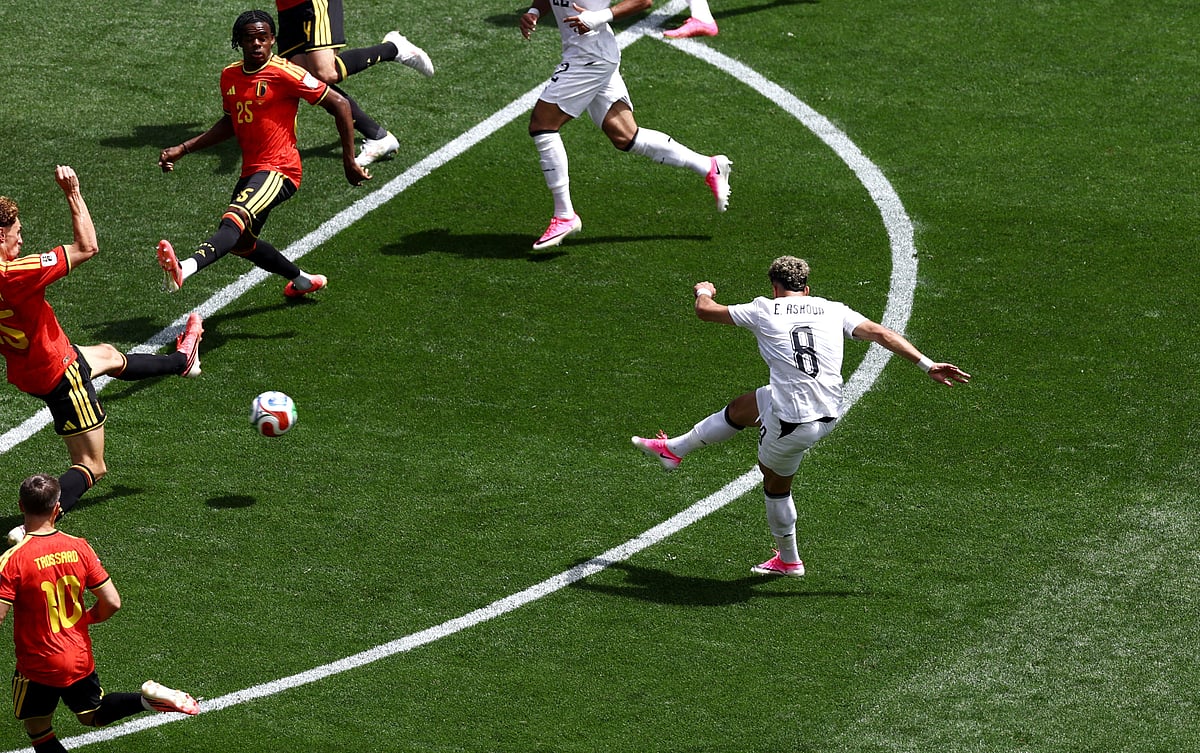 Egypt's Emam Ashour scores against Belgium at Seattle Stadium, Seattle, Washington, US, on 15 June  2026