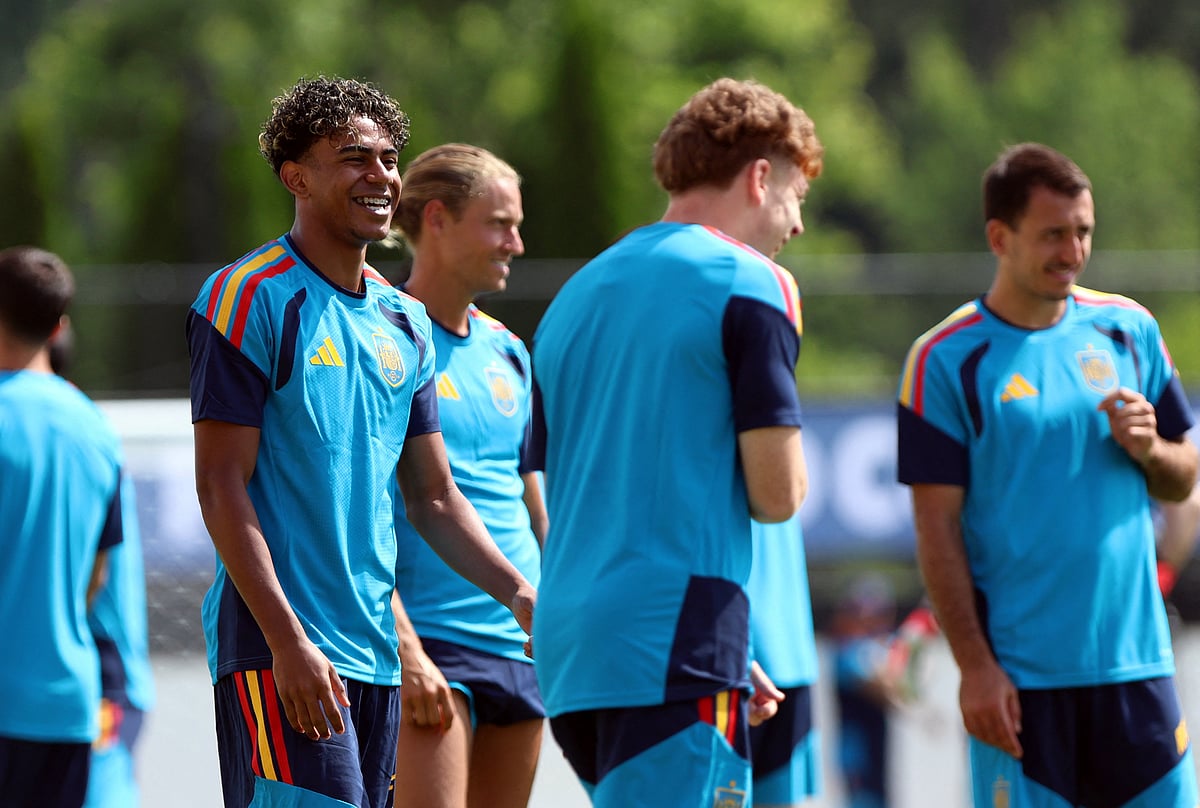 Football - FIFA World Cup 2026 - Spain Training - Kennesaw State University, Kennesaw, Georgia, U.S. - June 14, 2026 Spain's Lamine Yamal during training