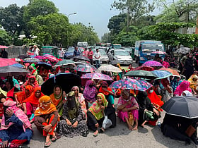 Garment Workers Block Tejgaon Road, Halting Traffic