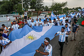 Argentina Supporters Hold Rally in Purbachal