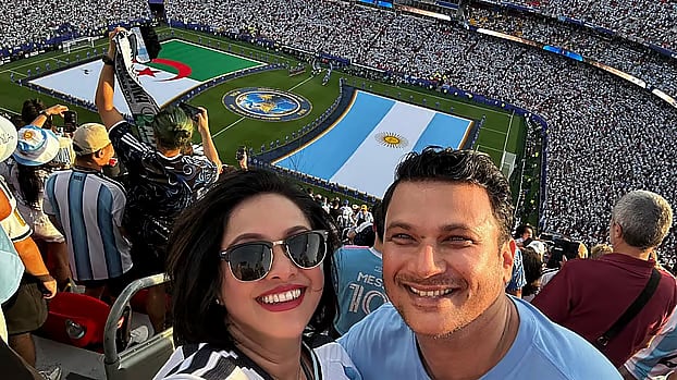 Nadia has been a fan of Argentina since childhood, while Nayeem supports Germany.