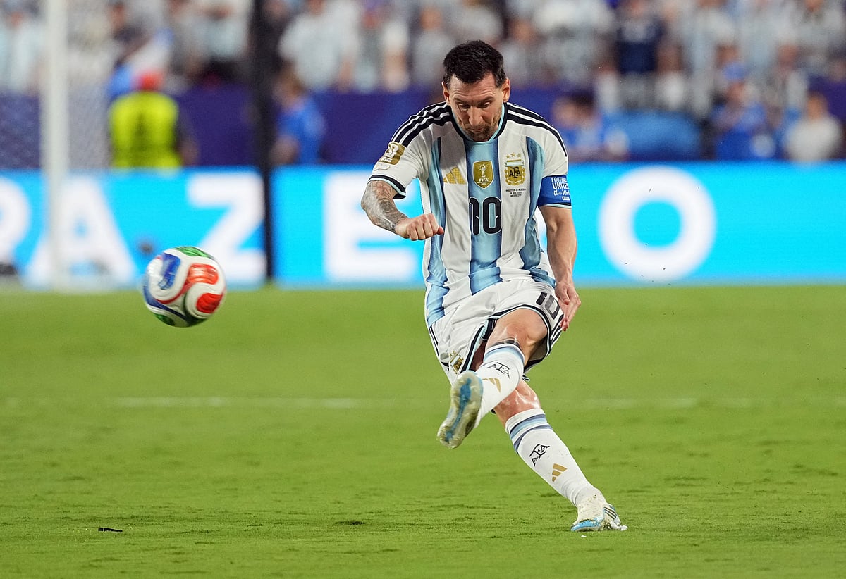 Football - FIFA World Cup 2026 - Group J - Argentina v Algeria - Kansas City Stadium, Kansas City, Missouri, U.S. - June 16, 2026
Argentina's Lionel Messi in action