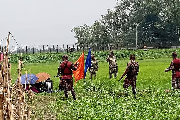 Recently, India's Border Security Force (BSF) attempted to push six people across the border at Roumari in Kurigram.