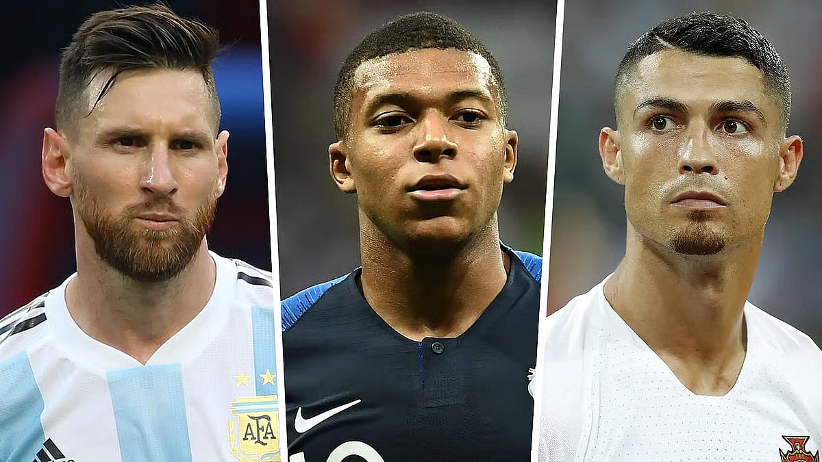 Messi, Ronaldo, and Mbappe