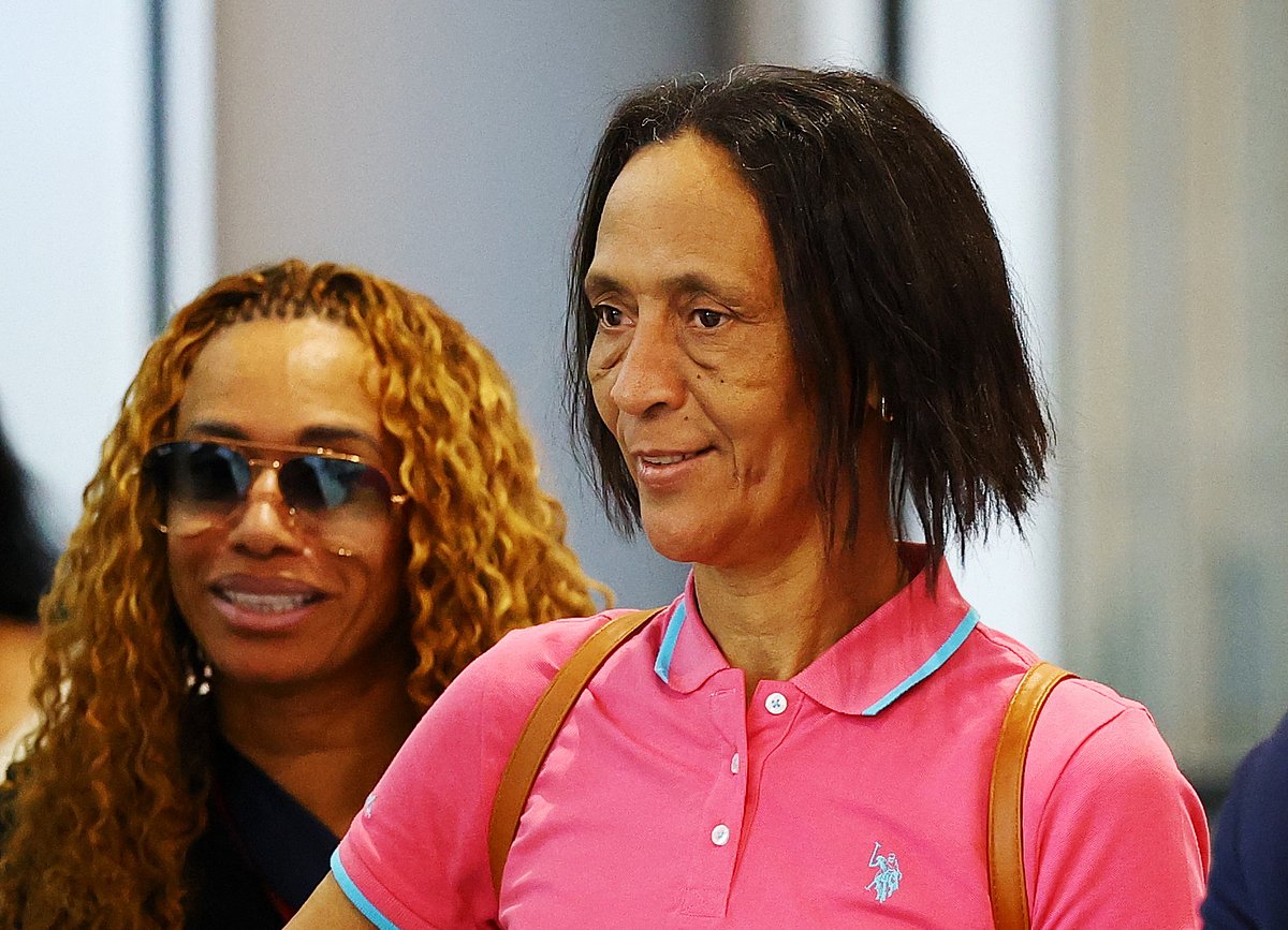 Football - FIFA World Cup 2026 - Ana Candida Evora, mother of Cape Verde's Vozinha arrives in the U.S. - Miami, Florida, U.S. - June 19, 2026
The mother of Cape Verde's Vozinha, Ana Candida Evora arrives in the U.S. after being successfully granted a visa