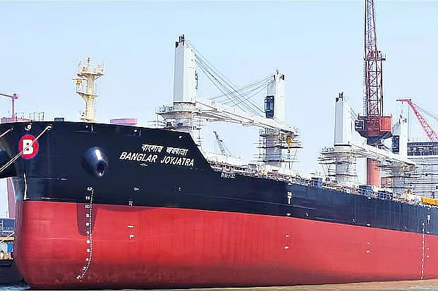 Bangladeshi-flagged vessel MV Banglar Joyjatra