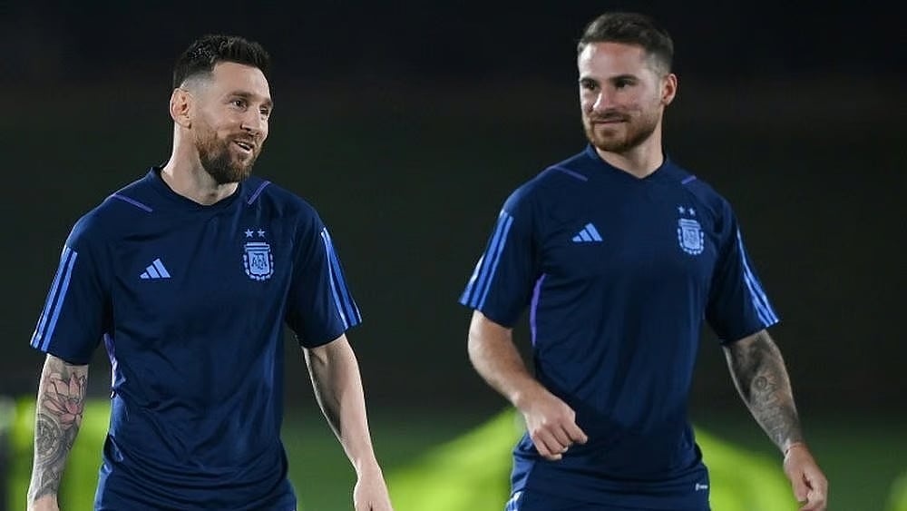 Lionel Messi and Alexis Mac Allister