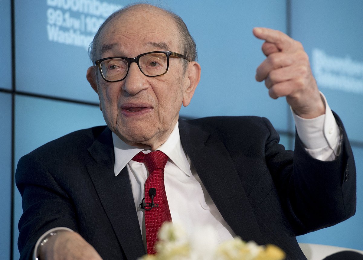 Former Chairman of the Federal Reserve Alan Greenspan speaks about “Brexit” and the state of the European and US economies during a discussion with Bloomberg Government at their offices in Washington, DC, on 27 June 2016
