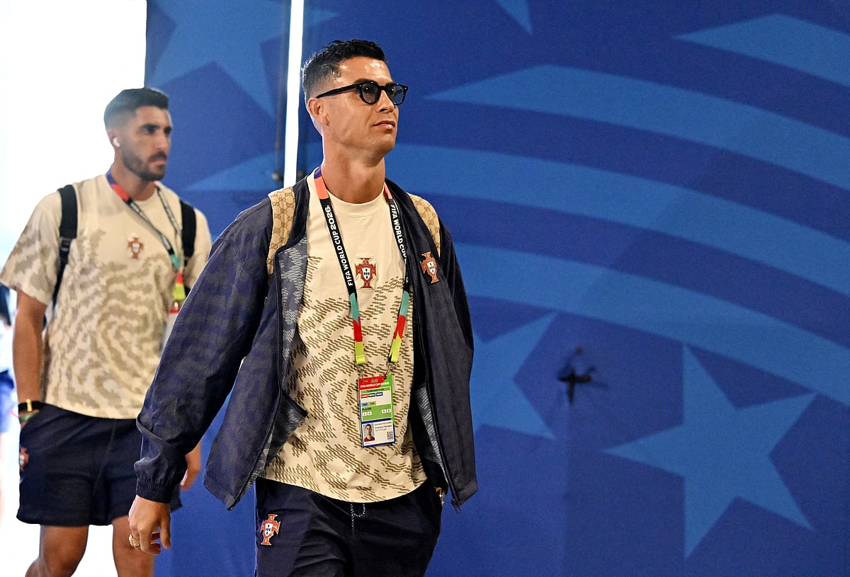 Football - FIFA World Cup 2026 - Group K - Portugal v Uzbekistan - Houston Stadium, Houston, Texas, U.S. - June 23, 2026
Portugal's Cristiano Ronaldo arrives at the stadium before the match