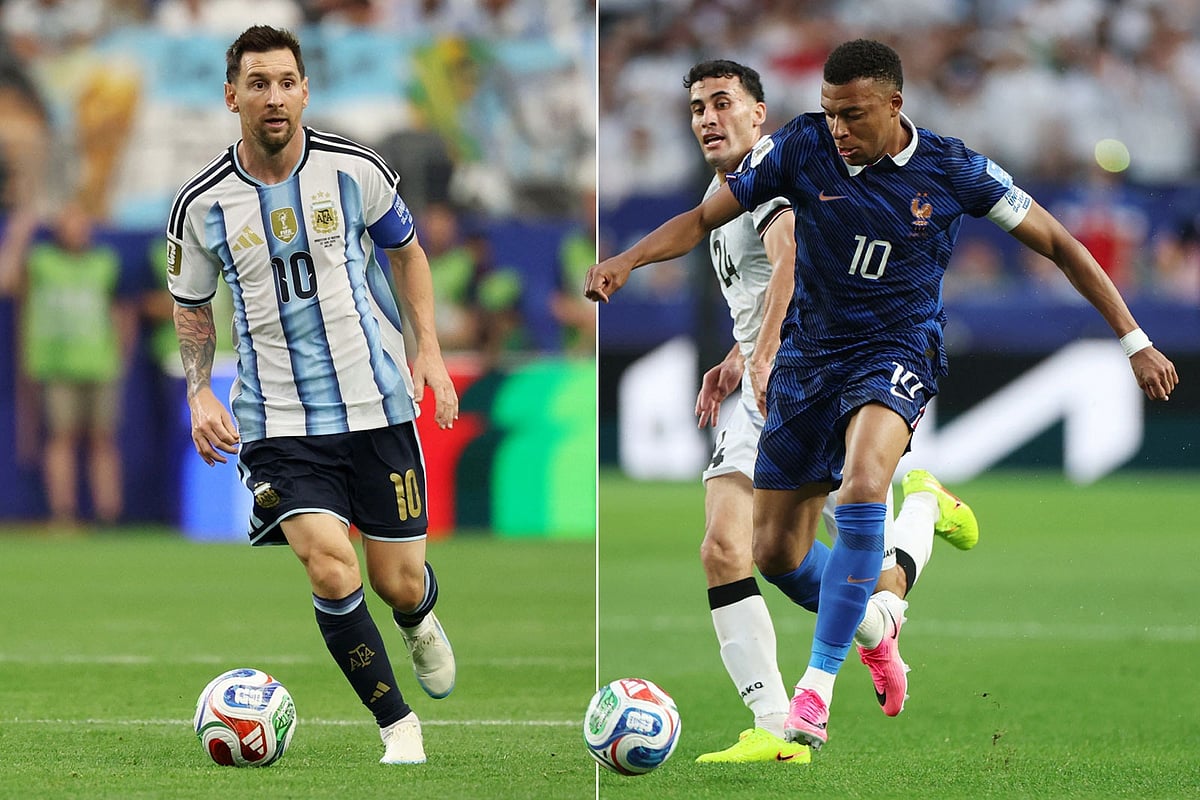 Lionel Messi and Kylian Mbappe