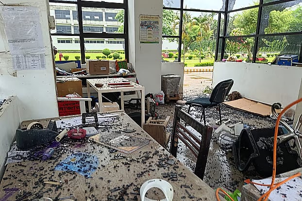 Several factories were vandalised in Sreepur, Gazipur, following the death of a garment worker. The photo was taken in the Kewa area of the upazila on 25 June.
