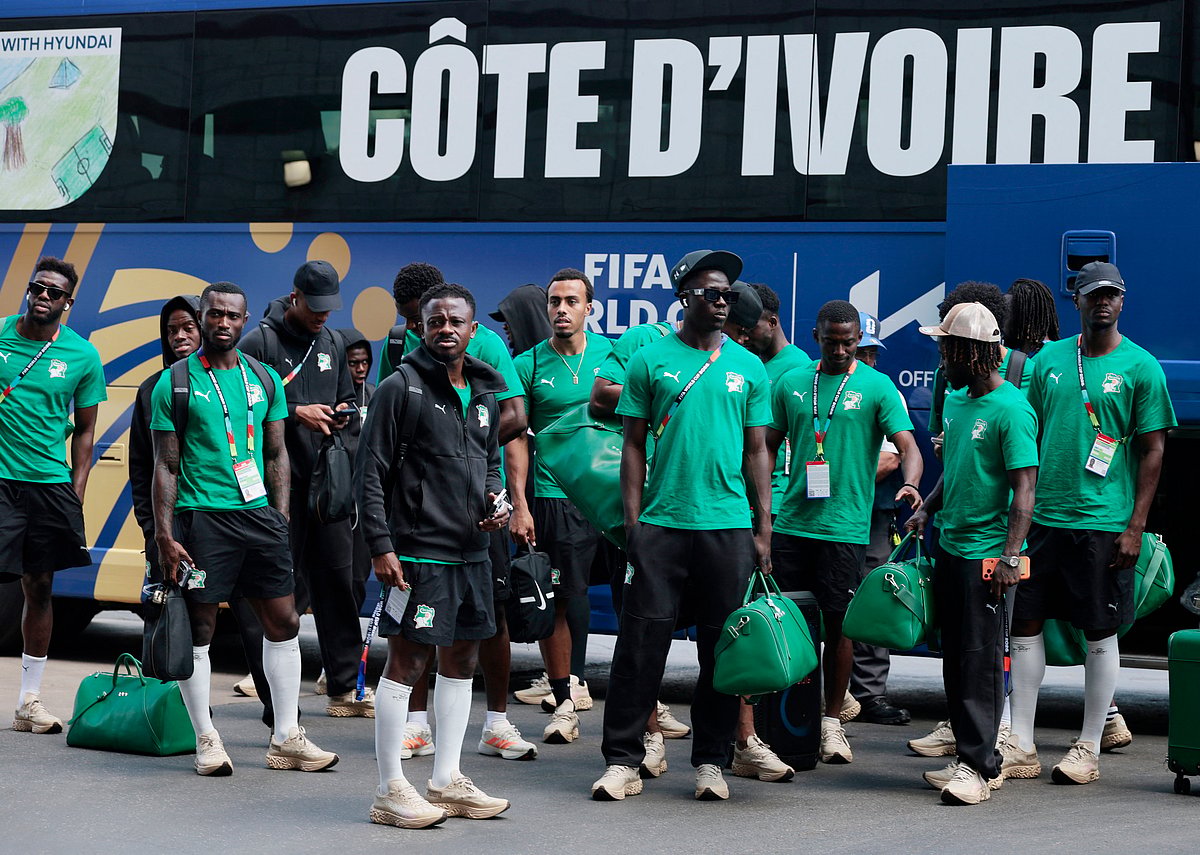 Football - FIFA World Cup 2026 - Group E - Curacao v Ivory Coast - Philadelphia Stadium, Philadelphia, Pennsylvania, U.S. - June 25, 2026
Ivory Coast players arrive at stadium before the match