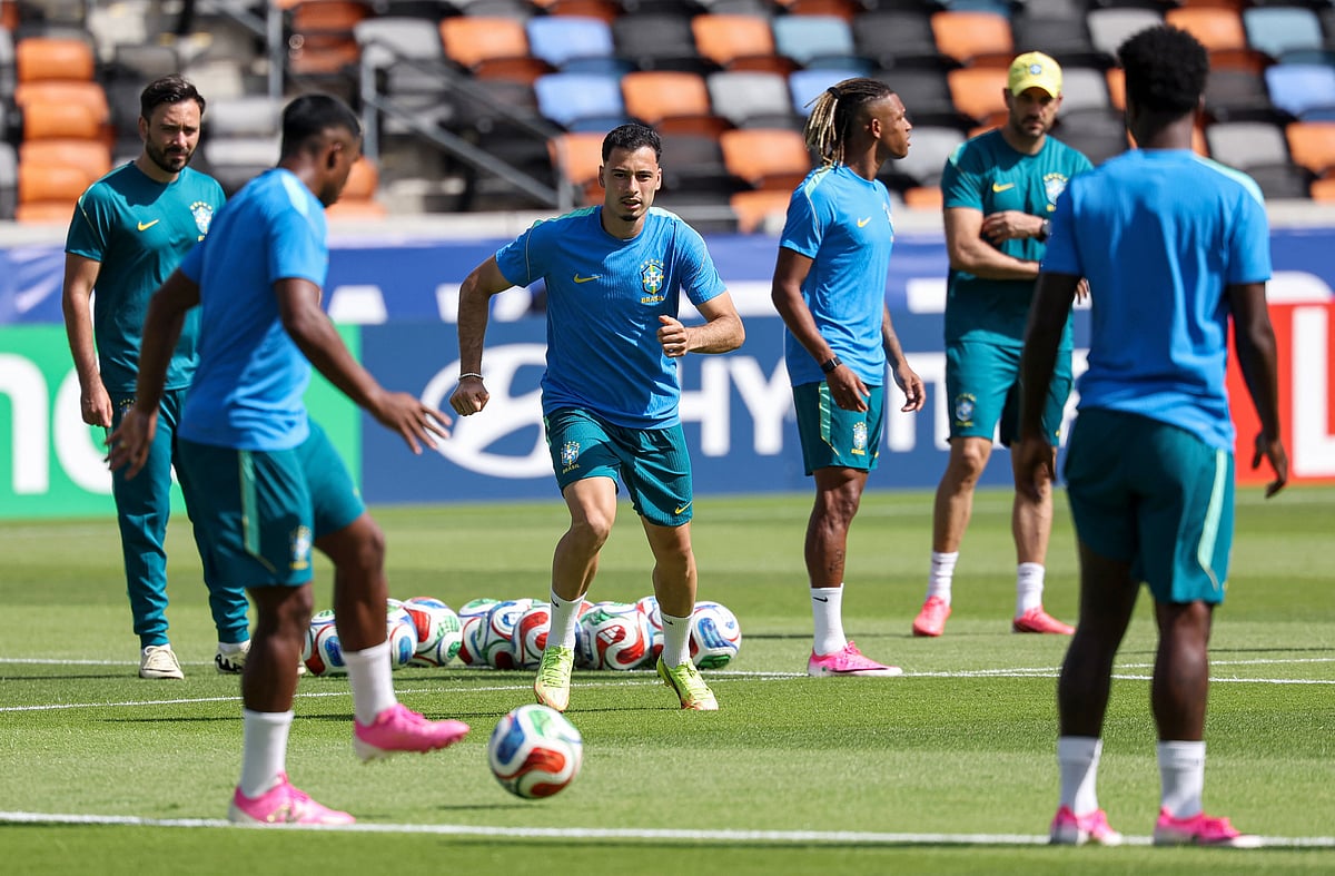 Football - FIFA World Cup 2026 - Brazil Training - Houston Dash & Dynamo Stadium, Houston, Texas, U.S. - June 28, 2026
Brazil's Gabriel Martinelli during training