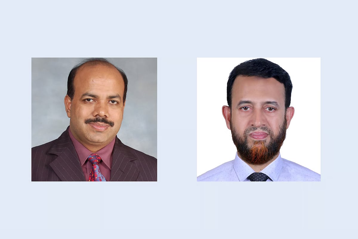 BNP candidate Aslam Chowdhury and Bangladesh Jamaat-e-Islami candidate Anwar Siddiqui