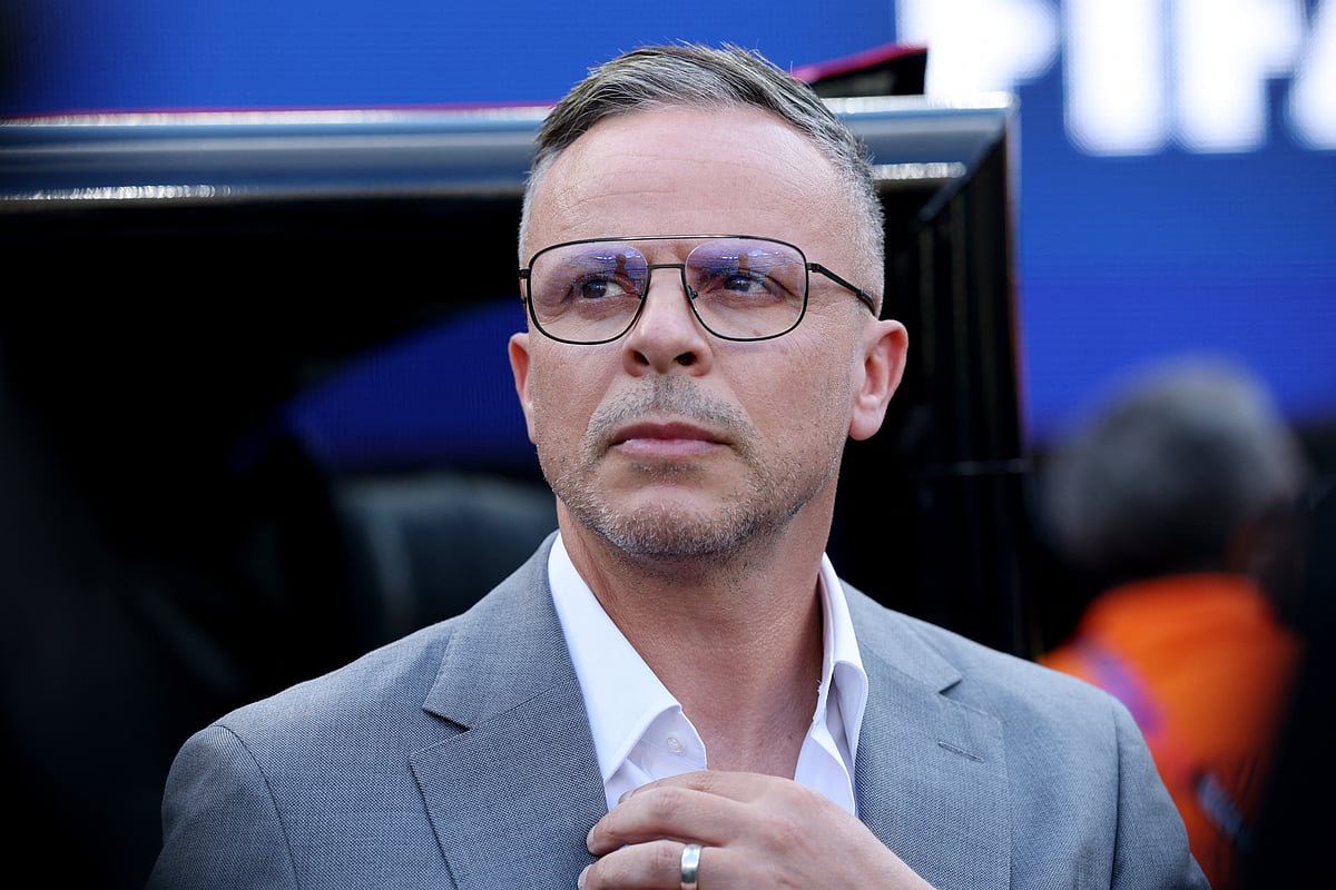 Football - FIFA World Cup 2026 - Group C - Brazil v Morocco - New York/New Jersey Stadium, East Rutherford, New Jersey, U.S. - June 13, 2026
Morocco coach Mohamed Ouahbi before the match