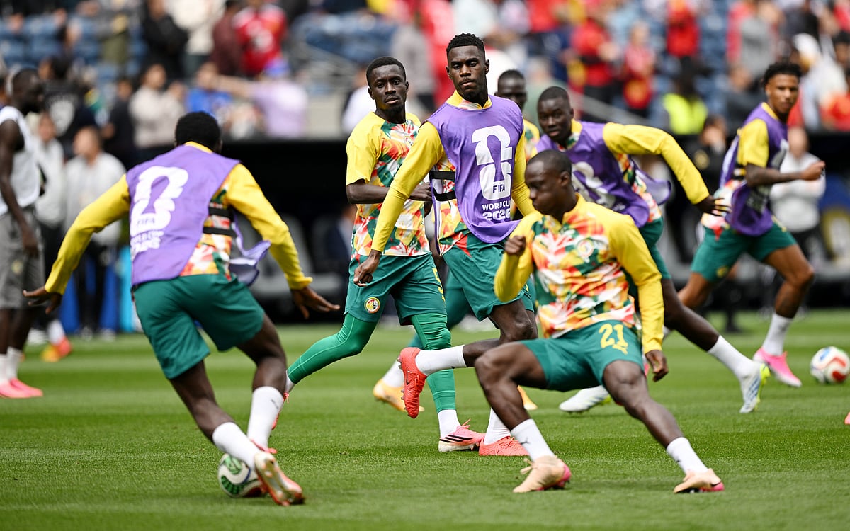 Senegal's Moussa Niakhate during the warm up before the match against Belgium at  Seattle Stadium, Seattle, Washington, US - 1 July, 2026
