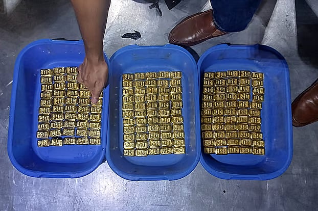 Recovered gold bars