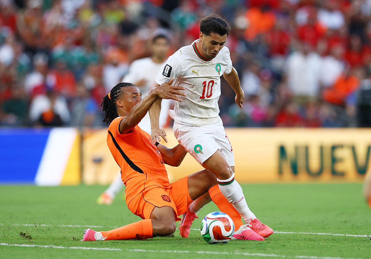 Morocco's Brahim Diaz against Morocco at Estadio Monterrey, Monterrey, Mexico - June 29, 2026