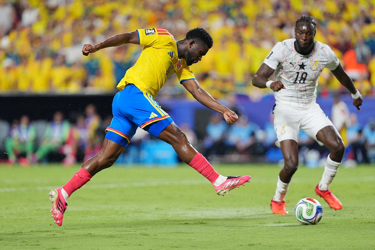 Colombia's Jefferson Lerma in action at FIFA World Cup 2026 - Round of 32 - Colombia v Ghana - Kansas City Stadium, Kansas City, Missouri, US on 3 July, 2026.