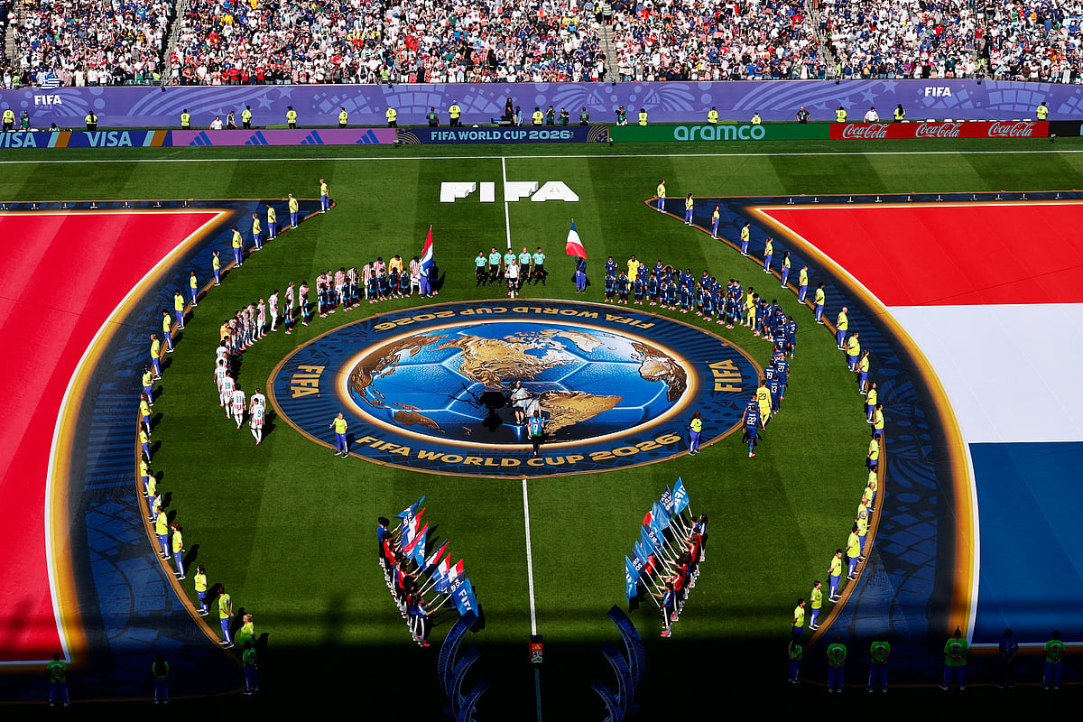 Football - FIFA World Cup 2026 - Round of 16 - Paraguay v France - Philadelphia Stadium, Philadelphia, Pennsylvania, U.S. - July 4, 2026
General view as players walk out before the start of the match