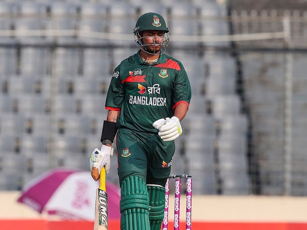 A Bangladesh batter returns to the pavilion in the first ODI against Zimbabwe at Harare Sports Club ground on 6 July 2026