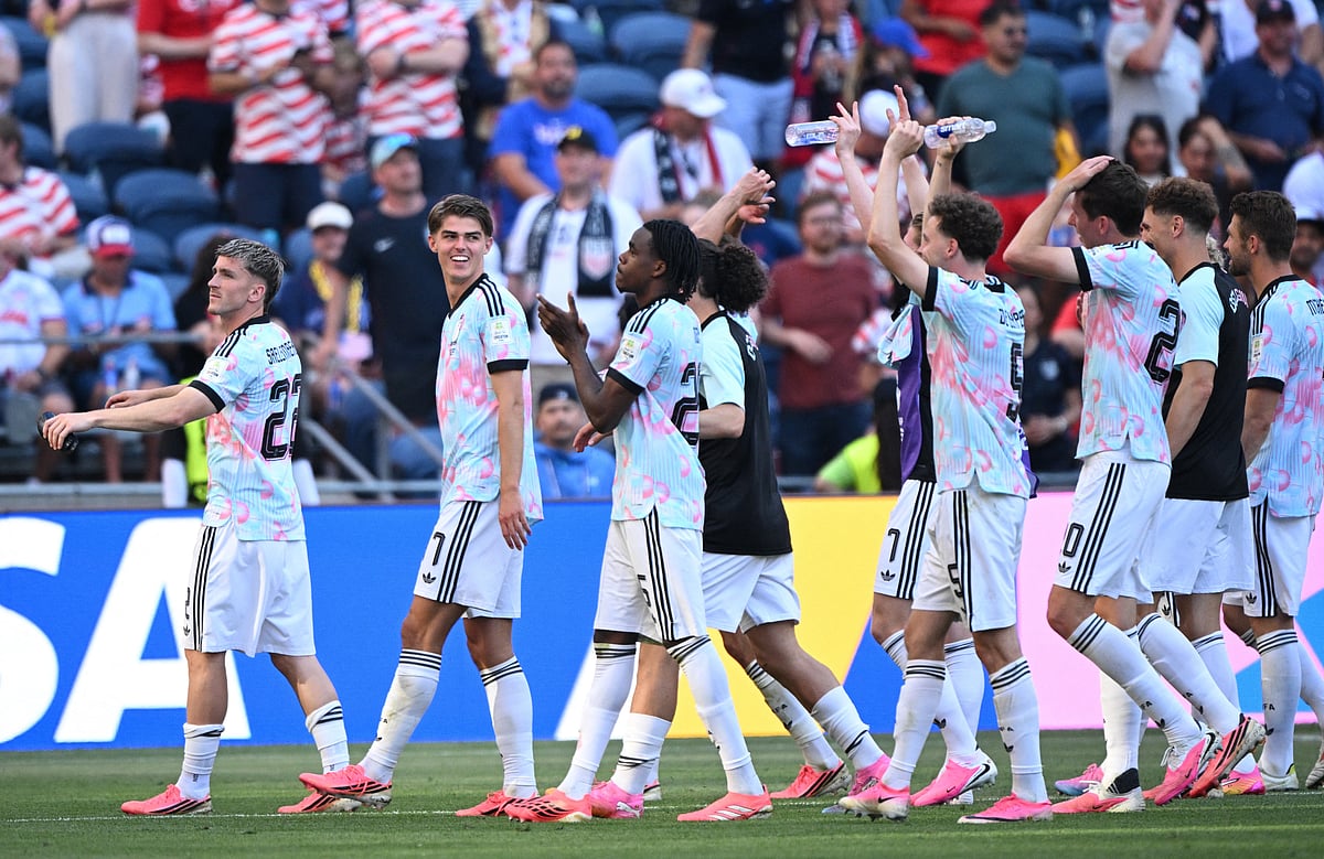 Football - FIFA World Cup 2026 - Round of 16 - United States v Belgium - Seattle Stadium, Seattle, Washington, U.S. - July 6, 2026
Belgium players celebrate after the match