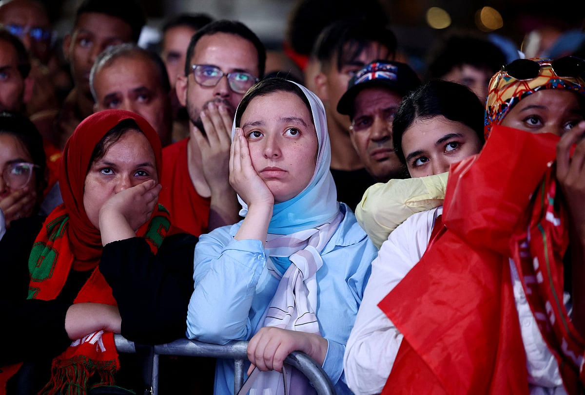 SOCCER-WORLDCUP-FRA-MAR/FANS-CASABLANCA