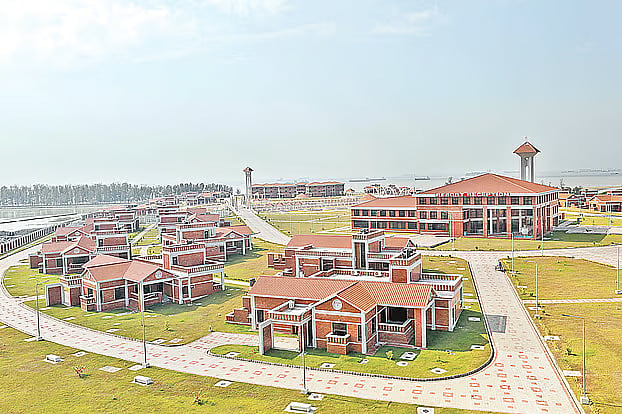 The luxury guest house built under the Bangabandhu Tunnel project in Chattogram. The facility is located on the seafront near Parki Beach in Anwara, Chattogram.
