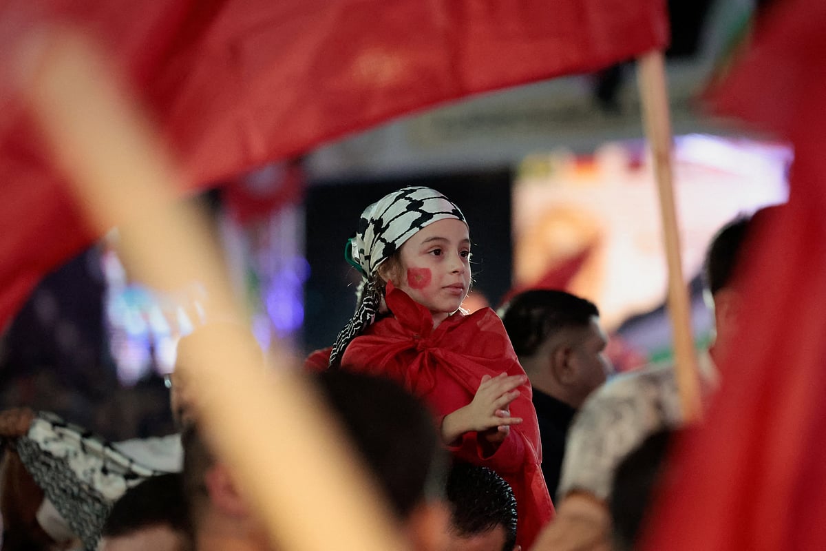SOCCER-WORLDCUP-FRA-MOR/FANS-PALESTINIANS