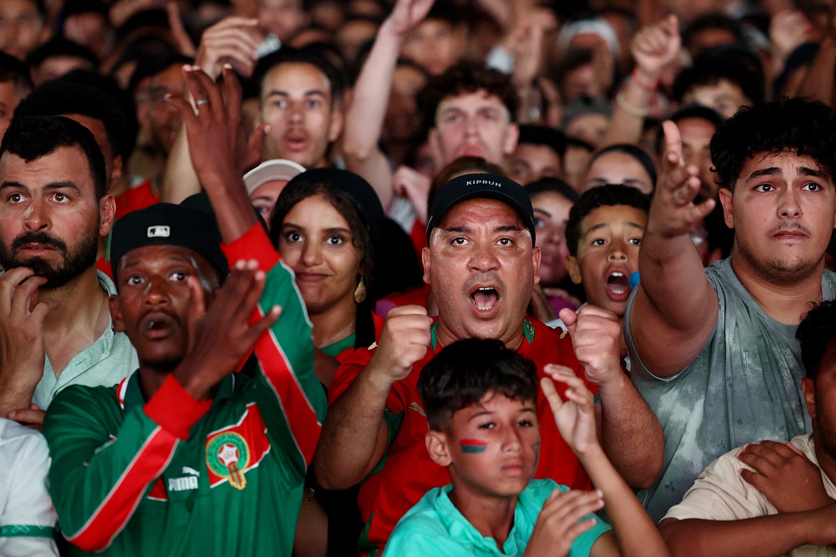 SOCCER-WORLDCUP-FRA-MAR/FANS-CASABLANCA