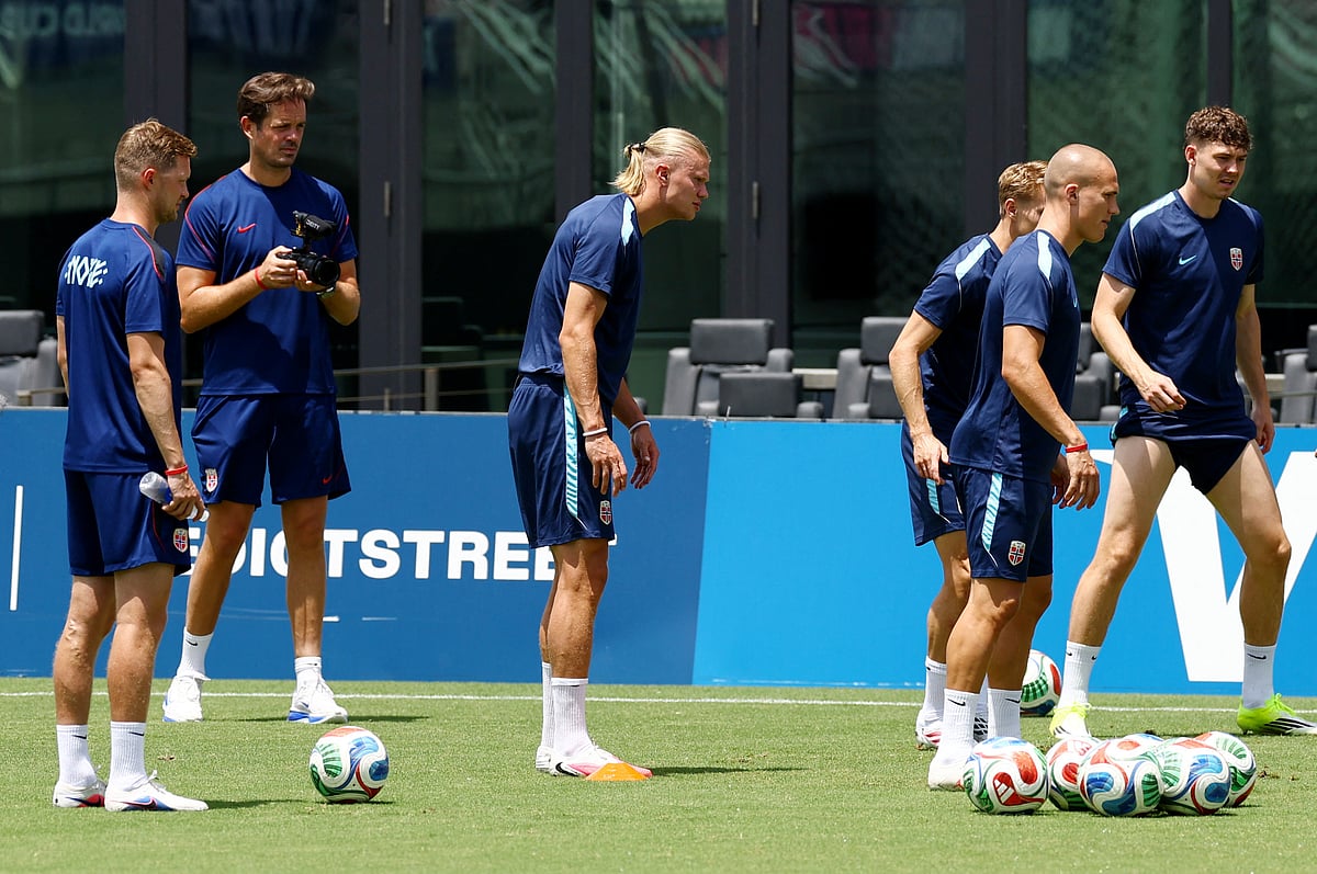 Norway's Erling Haaland with teammates during training at Inter Miami CF Stadium, Fort Lauderdale, Florida, US on 10 July, 2026