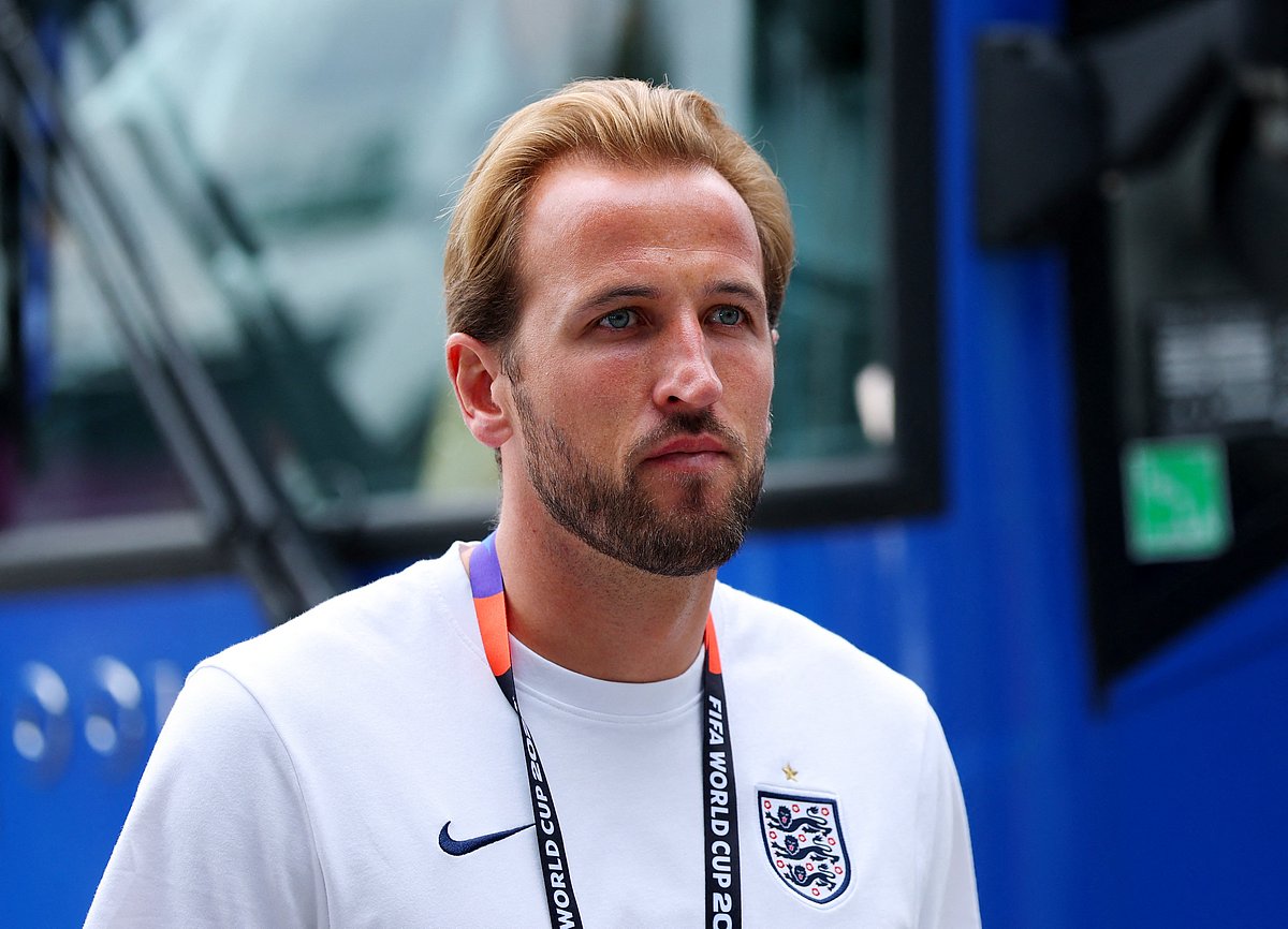 England's Harry Kane arrives at the stadium before the match at FIFA World Cup 2026 - Quarter Final - Norway v England - Miami Stadium, Miami Gardens, Florida, US on 11 July, 2026.