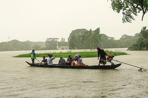 Many areas in the Chattogram division are now waterlogged due to several days of heavy rain. As a result, the HSC and equivalent exams under the Chattogram Education Board have been postponed.