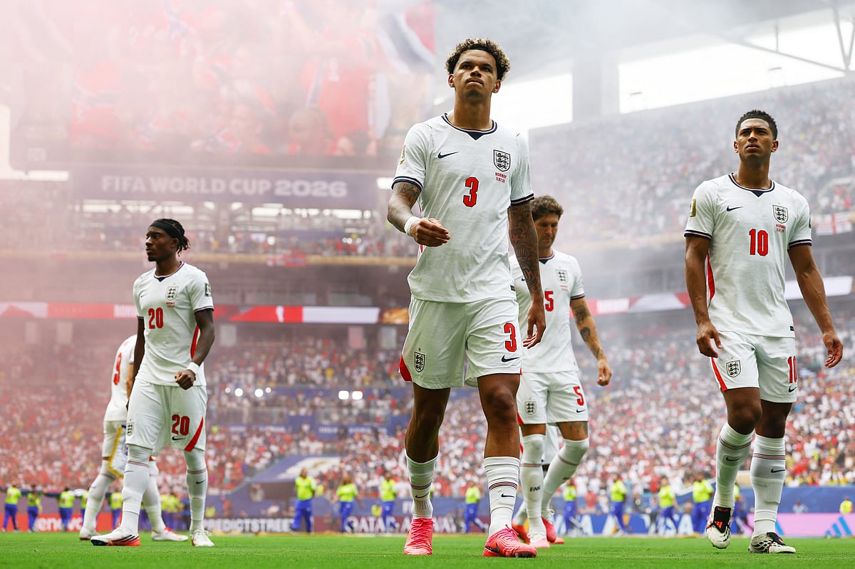 England's Nico O'Reilly before the match against Norway