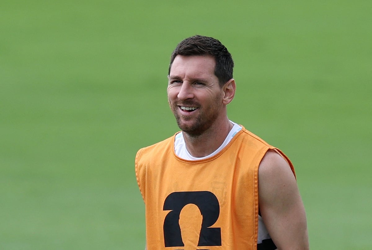 Argentina's Lionel Messi during training at FIFA World Cup 2026 - Argentina Training - Atlanta United Training Centre, Marietta, Georgia - 14 July, 2026.